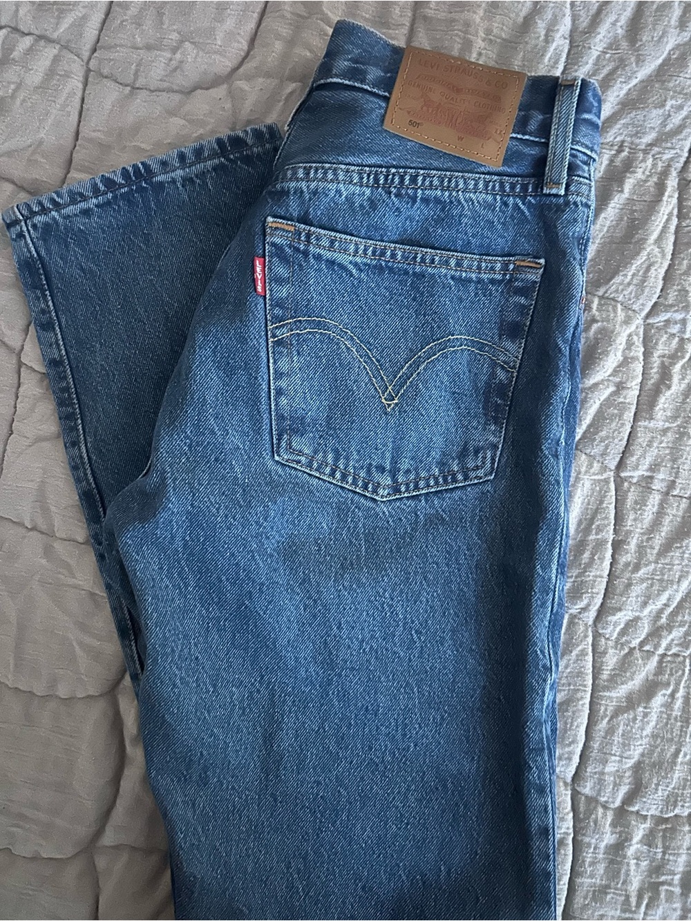 Levi's Dark Blue Denim Jacket with Contrast Stitching